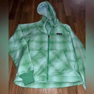 Patagonia Green Plaid Hooded Jacket